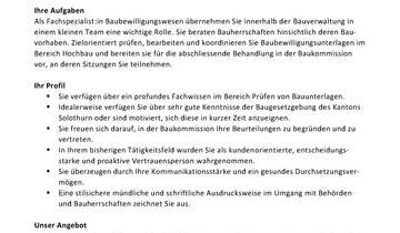 Inserat Baubewilligunsgswesen 2025 Inserat Baubewilligunsgswesen 2025