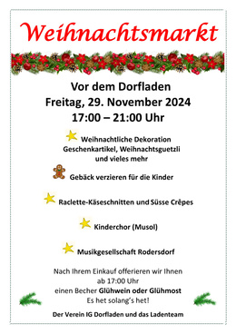 Flyer Weihnachtsmarkt